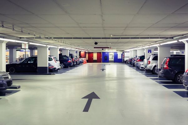 cctv security installed in a parking garage by smarter homes australia in a business in brisbane