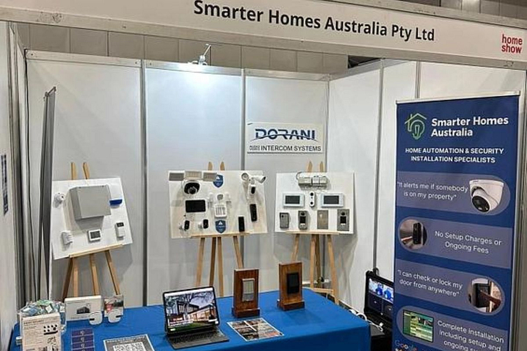 the smarter homes australia booth at the home show in brisbane