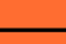 orange lifejacket-coloured flag with a black horizontal line